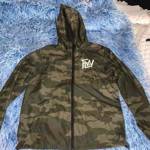 Camo windbreaker